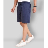 Neo Garments - Blue Cotton Mens Shorts ( Pack of 1 ) - None