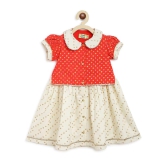 Baby Girl Bandhani Pattu Pavdai-Red 1Y