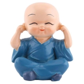 SHRI SHAKTI BABY MONK SET OF 4 Resin Buddha Idol 4 x 4 cms Pack of 4