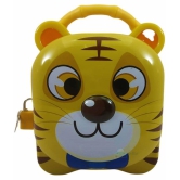 FunBlast Tiger Coin Box for Kids with Lock and Key â?? Cartoon Toy Money Bank for Kids Piggy Saving Box for Girls, Boys, Birthday Return Gift for Children (Yellow)