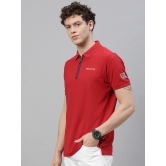 TVS Racing Polo Tshirt Polyester Red Blue