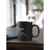 Personalized Coffee Mug - Name (3 Qualities, Habits)-White