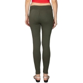 KARARO JEGGINGS - Cotton Blend Skinny Fit Olive Womens Jeggings ( Pack of 2 ) - None