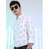 Ketch 100% Cotton Regular Fit Printed Full Sleeves Mens Casual Shirt - white ( Pack of 1 ) - None