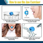 Jawline Exerciser Jaw, Face, and Neck Exerciser - Define Your Jawline, Slim and Tone Your Face, Look Younger and Healthier - Helps Reduce Stress and Craving- Free Jawline Rop Hanger For neck