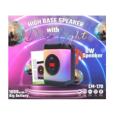 VEhop RGb Disco Light 8 W Bluetooth Speaker Bluetooth V 5.1 with USB,SD card Slot,Call function Playback Time 8 hrs Black - Black