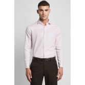 Men Pink Slim Fit Formal Full Sleeves Formal Shirt