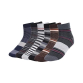 Creature - Cotton Men's Striped Multicolor Ankle Length Socks ( Pack of 6 ) - Multicolor