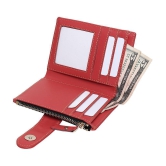 samtroh - PU Red Womens Card Holder ( Pack of 1 ) - Red