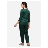 Smarty Pants Satin Nightsuit Sets - Green Single - 2XL