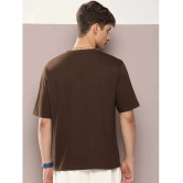 Dillinger Cotton Oversized Fit Printed Half Sleeves Mens T-Shirt - Brown ( Pack of 1 ) - None