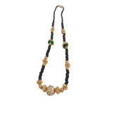 Black Beads Traditional Indian Mangalsutra Gold Plated Necklace for Women