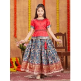 Aarika Red Silk Girls Lehenga Skirt ( Pack of 1 ) - None