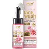 WOW Skin Science Himalayan Rose Face Wash Tube - for Cleansing & Toning- No Parabens, Sulphates, Silicones & Color - 100mL