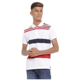 GENTINO - White Cotton Blend Regular Fit Men's Polo T Shirt ( Pack of 1 ) - None