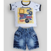 Zadmus - Yellow Cotton Boy's T-Shirt & Pants ( Pack of 1 ) - None