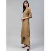 JC4U - Brown Straight Rayon Womens Stitched Salwar Suit ( Pack of 1 ) - None