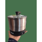 MyChetan Electric Kettle 1.5 litres with Stainless Steel Body, used for boiling Water and milk, Tea, Coffee, Oats, Noodles, Soup etc. 1000 Watt (Black & Silver)