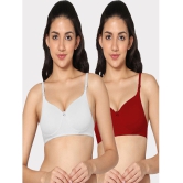 IN CARE LINGERIE - Multicolor Cotton Lightly Padded Women's T-Shirt Bra ( Pack of 2 ) - None