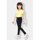 ICONIC ME- Kids Girls Black Denim Jeans | Premium Denim Jeans | High Quality Denim Jeans - None