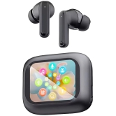 VERONIC TouchDisplay ANC+ENC Bluetooth True Wireless (TWS) In Ear 32 Hours Playback Active Noise cancellation IPX4(Splash & Sweat Proof) Black