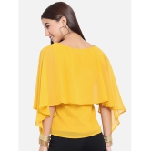 ALL WAYS YOU - Yellow Polyester Womens Cape Top ( Pack of 1 ) - M