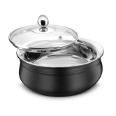 FnS Relish Stainless Steel Double Wall Handi with Lid