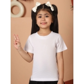 MINI & MING Girls Solid Round Neck Pure Cotton T-shirt