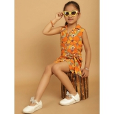 MINI & MING Girls Printed Sleeveless Playsuit