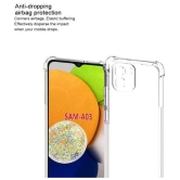 Case Vault Covers - Transparent Silicon Silicon Soft cases Compatible For Samsung Galaxy A03 ( Pack of 1 ) - Transparent