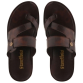 Stanfield - Brown Mens Leather Slipper - None