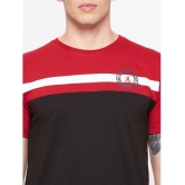 Lycos Cotton Blend Regular Fit Colorblock Half Sleeves Mens T-Shirt - Black ( Pack of 1 ) - None