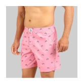 Supersquad Pack of 1 Cotton Mens Boxer- ( Pink ) - None