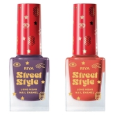 Street Style Multi Glossy Nail Polish ( Pack of 2 )