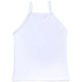 BODYCARE Girls White Vest Dori Neck Sleeveless Pack Of 3 - None