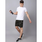 Rodamo  Men Green Printed Slim Fit Shorts