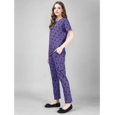 Smarty Pants Purple Cotton Womens Nightwear Nightsuit Sets ( Pack of 1 ) - None