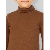 YHA - Brown Woollen Blend Boys Pullover Sweaters ( Pack of 1 ) - None