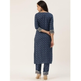 Kbz - Blue Straight Rayon Women's Stitched Salwar Suit ( Pack of 1 ) - None