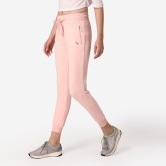 Women Plain Jogger-pants For Women - Pink Pink L