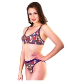 TCG Purple Cotton Bra & Panty Set - 38