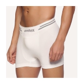 Omtex - White Nylon Mens Trunks ( Pack of 1 ) - None