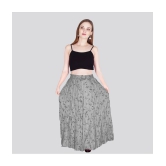 Sttoffa - Grey Rayon Womens Broomstick Skirt ( Pack of 1 ) - None