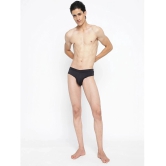 La Intimo Black Polyester Mens Briefs ( Pack of 1 ) - None