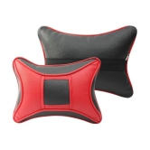 Auto Hub Neck Cushions Set of 2 Red