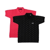 Neuvin Printed Cotton Polo TShirts for Boys (Pack of 2) - None