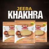 Euro Jeera Khakhra 180Gm Pack of 4|Roasted Not Fried | Cholesterol Free | Zero Transfat |Vacuum-Sealed for Freshness | Authentic Gujarati Snack, Ideal for Tea Time | Healthy Khakhra Options| Healthy Snacking