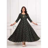 SIPET Rayon Printed Anarkali Womens Kurti - Green ( Pack of 1 ) - None