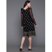 Antaran Rayon Printed Knee Length Womens Shift Dress - Black ( Pack of 1 ) - None