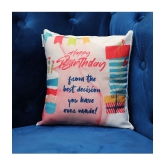 Ros - Multicolor Polyester Gifting Quotes Cushion